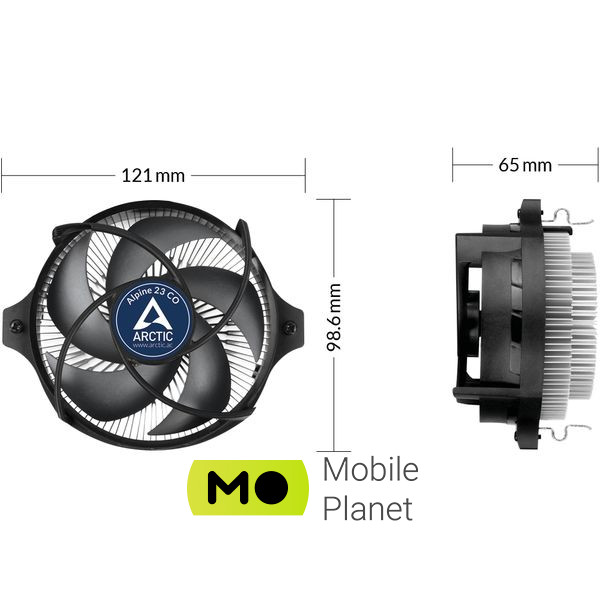 Кулер для процесора ARCTIC Alpine 23 CO (ACALP00036A) (UA) Модель: Alpine 23 CO; Сумісні сокети: