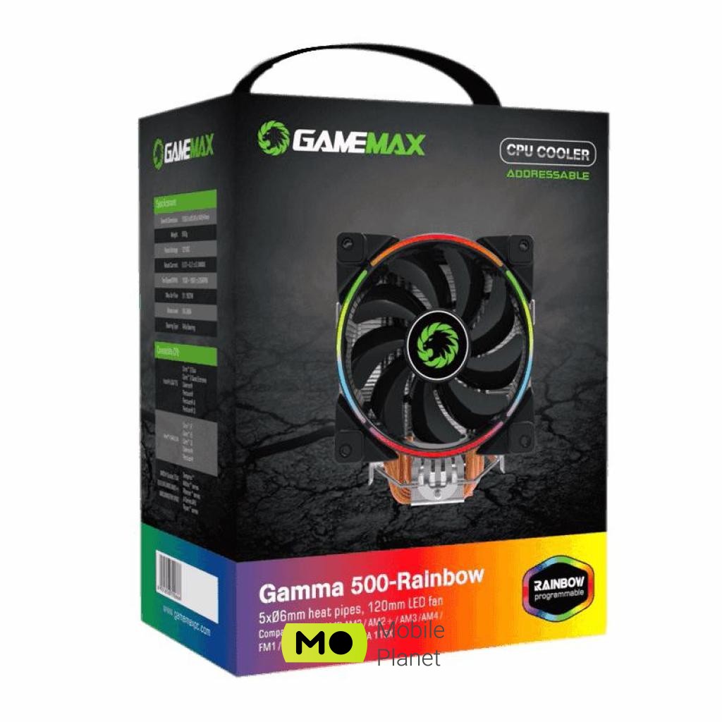 Кулер для процесора GAMEMAX GAMMA 500 Rainbow (UA) Для процесорів: INTEL, AMD; Під сокет: