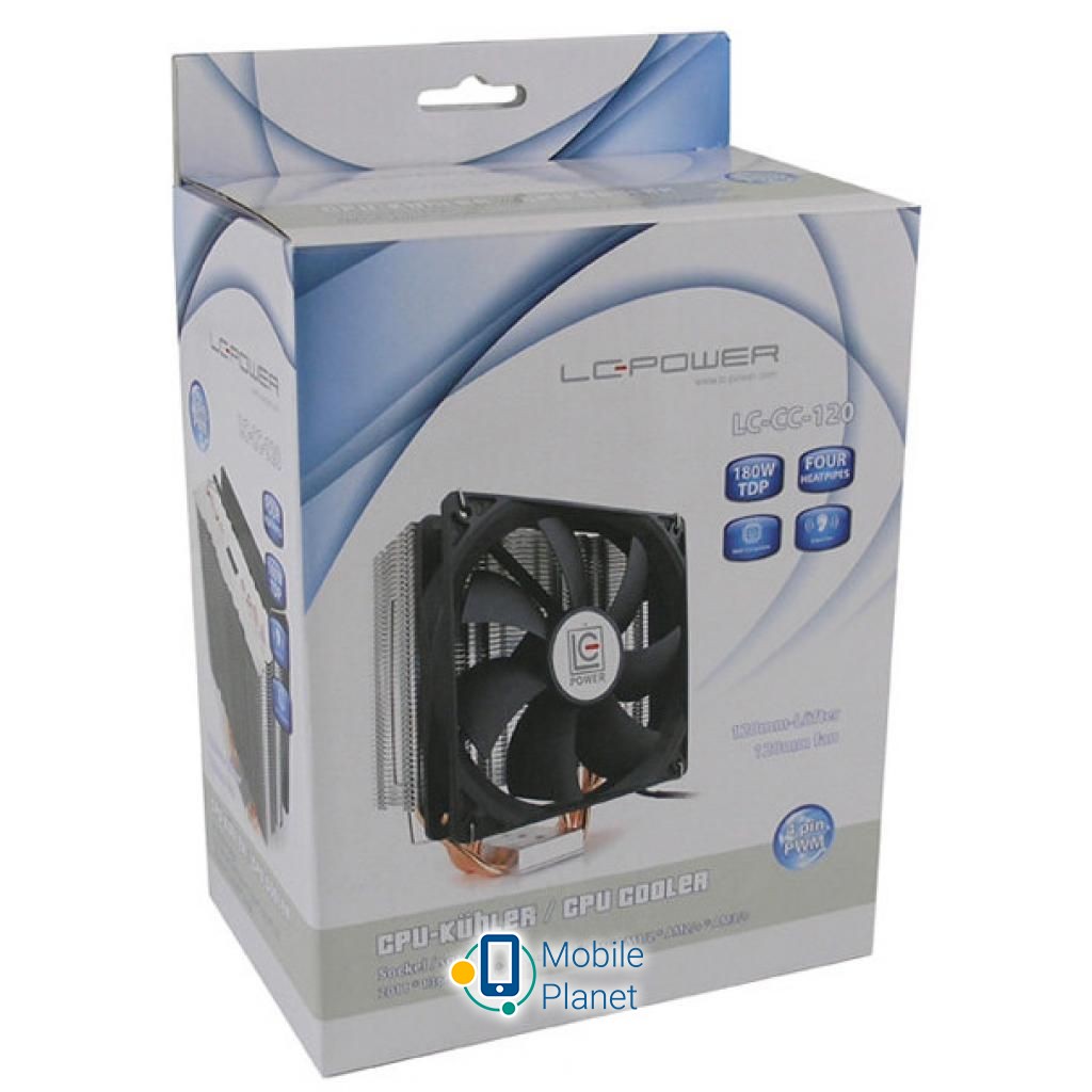 LC-POWER LC-CC-120 (EU) Для процесорів: INTEL, AMD; Під сокет: