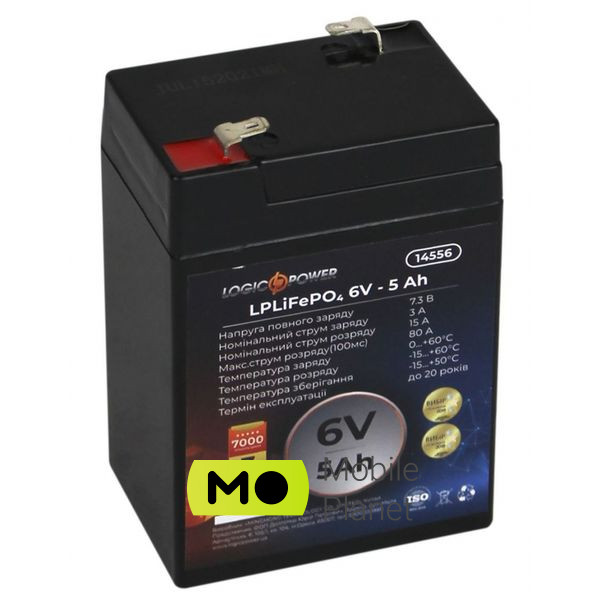 LiFePo4 LogicPower LiFePO4 6V-5Ah (14556)