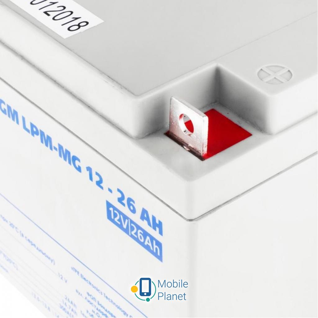 LogicPower LPM MG 12В 26Ач (6557) (UA) Напряжение: 12 В; Емкость: 26 Ач;