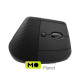 Logitech Lift Vertical Ergonomic Wireless/Bluetooth for Business Graphite (910-006494)