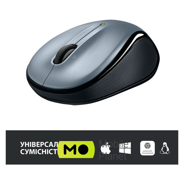Logitech M325s Wireless Light Silver (910-006813) (UA) Тип: Класичні; Підключення:
