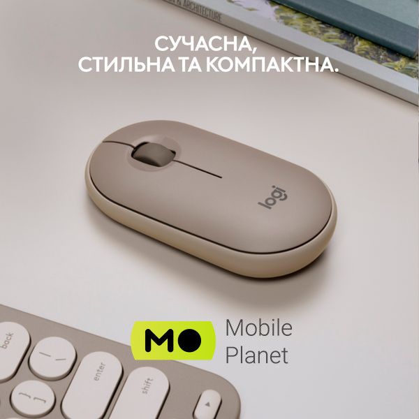 Logitech M350 Wireless Sand (910-006751) Тип: Безшумні, Класичні,