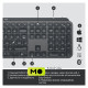Logitech MX Keys Advanced for Business Wireless Illuminated UA Graphite (920-010251) (UA)