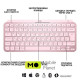 Logitech MX Keys Mini Wireless Illuminated UA Rose (920-010500) (UA)