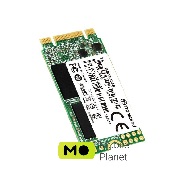 M.2 2242 1TB Transcend (TS1TMTS430S) (UA) Тип накопичувача: внутрішній;