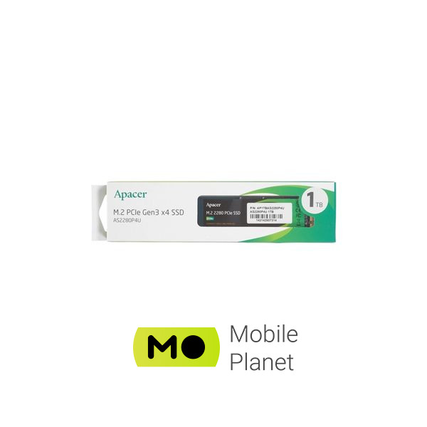 M.2 2280 1TB Apacer (AP1TBAS2280P4U-1) (UA) Тип накопителя: внутренний;