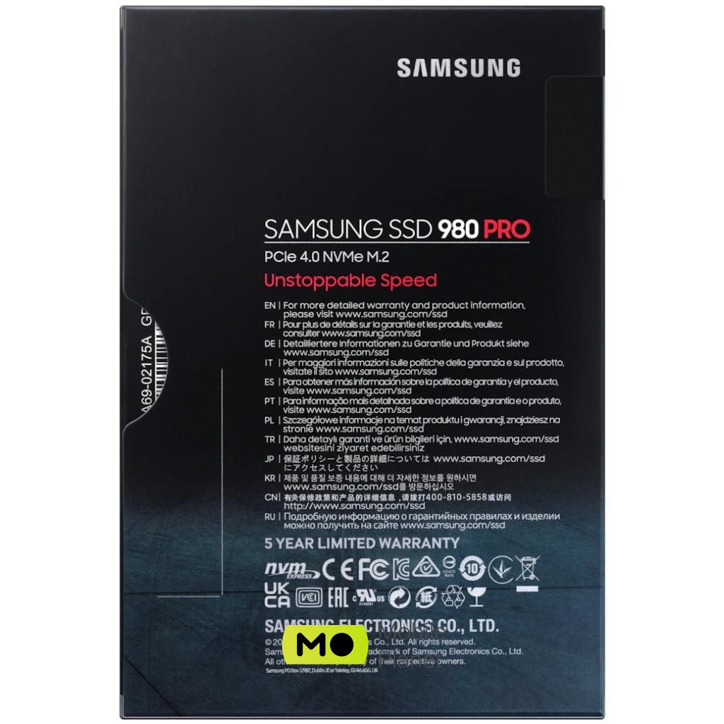 M.2 2280 1TB Samsung (MZ-V8P1T0BW) Тип: внутрішній; Об'єм пам'яті: 1