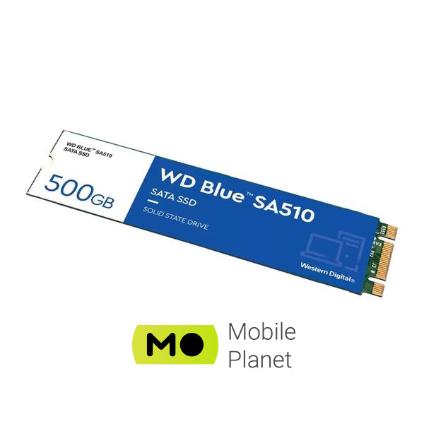 M.2 2280 500GB SA510 WD (WDS500G3B0B) (UA) Тип накопичувача: внутрішній;