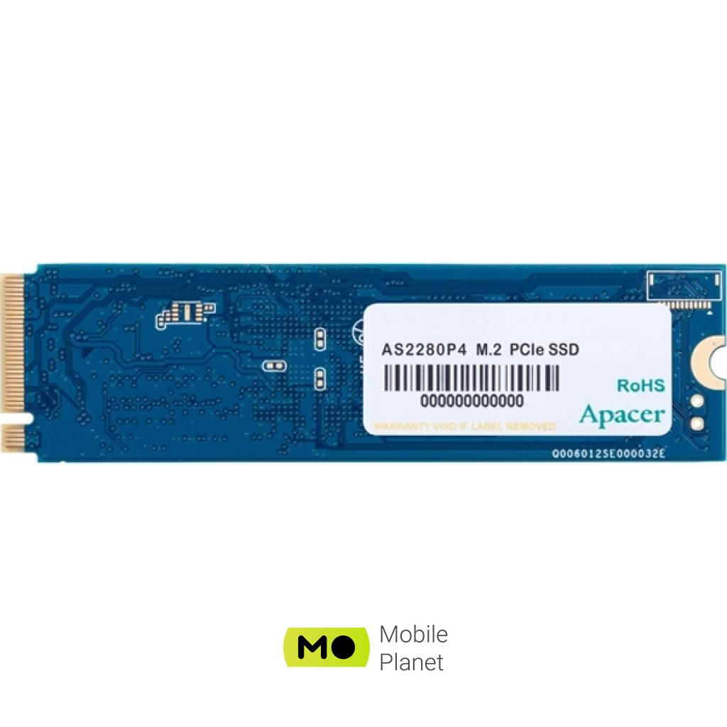 M.2 2280 512GB Apacer (AP512GAS2280P4-1) (UA) Тип: внутренний; Объём памяти: 512