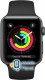 Apple Watch Series 3 (GPS) 38mm Space Gray Aluminum Case with Black Sport Band (MTF02)