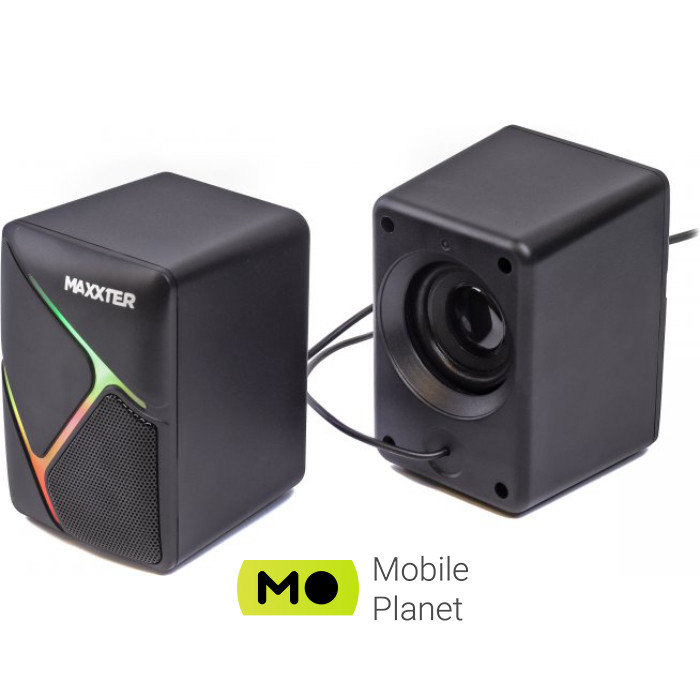 Акустична система 2.0 MAXXTER CSP-U004RGB USB Питание 6Вт (UA) Диапазон частот 180...20000 Гц