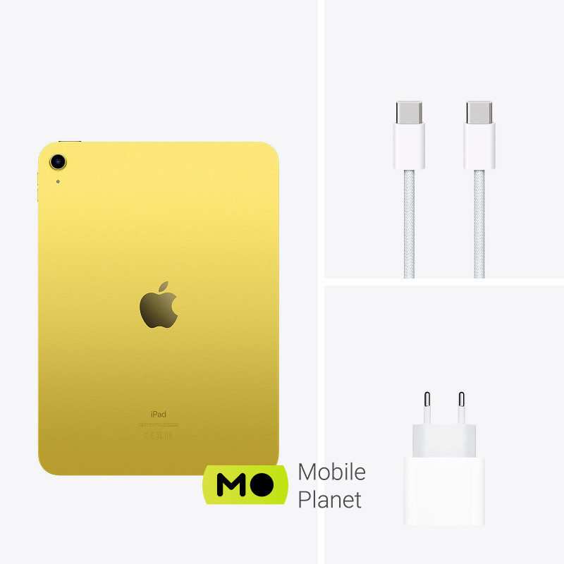 Apple iPad 10.9 Wi-Fi 256GB Yellow (MPQA3) 2022 Тип Планшет