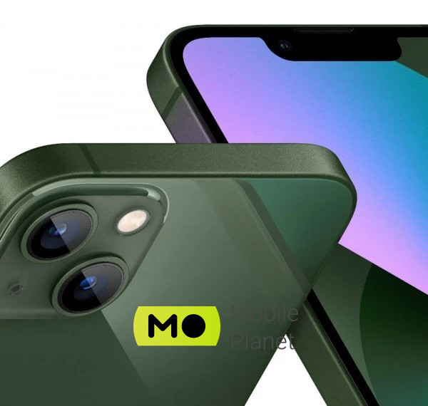 Apple iPhone 13 512GB Green (MNGF3) Датчики Face ID: распознавание лица с помощью камеры TrueDepth / Барометр / Трёхосевой гироскоп / Акселерометр / Датчик приближения / Датчик внешней освещённости