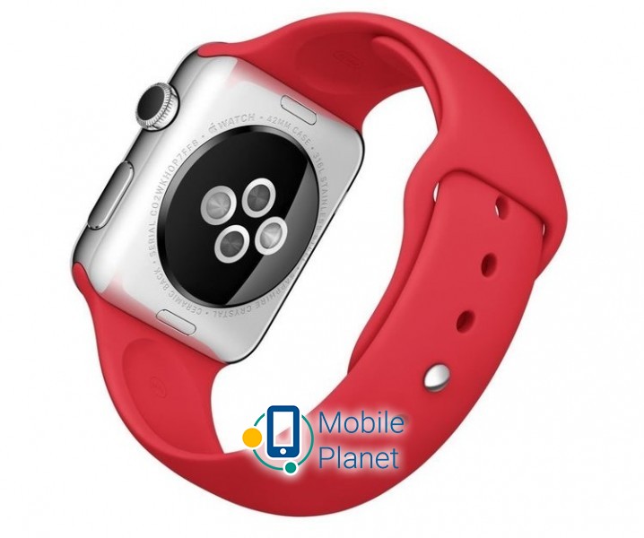 Apple Watch 42mm Stailnless Steel Case with (PRODUCT)RED Sport Band (MLLE2) сумісність  iPhone 5, iPhone 5c, iPhone 5S, iPhone 6, iPhone 6 Plus <==> Діагональ екрана 