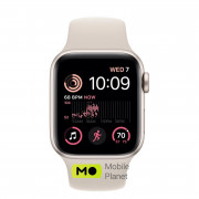 Apple Watch SE 2 GPS 40mm Starlight Aluminum Case with Starlight Sport Band S/M (MNJP3/MNT33)