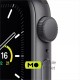 Apple Watch SE 40mm Space Gray Aluminium Case with Black Sand Sport Band  (MYDP2)