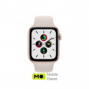 Apple Watch SE GPS 40mm Gold Aluminum Case with Starlight Sport Band (MKQ03)