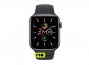 Apple Watch SE GPS + Cellular 44mm Space Gray Aluminum Case with Midnight Sport Band (MKRR3)