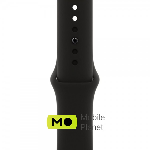 Apple Watch Series 6 (GPS Cellular) 40mm Graphite Stainless Steel Case with Black Sport Band (M02Y3/M06X3) Лінійка: Watch Series 6; Пульсометр: +