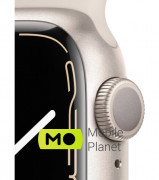 Apple Watch Series 7 45mm GPS Starlight Aluminum Case With Starlight Sport Band (MKN63)