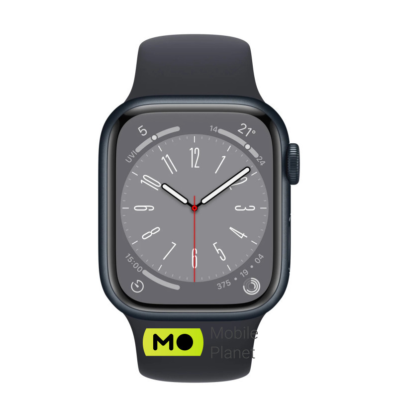 Apple Watch Series 8 GPS + Cellular 41mm Midnight Aluminum Case with Midnight Sport Band S/M (MNUV3) Бренд: Apple; Линейка: Watch Series 8 GPS +
