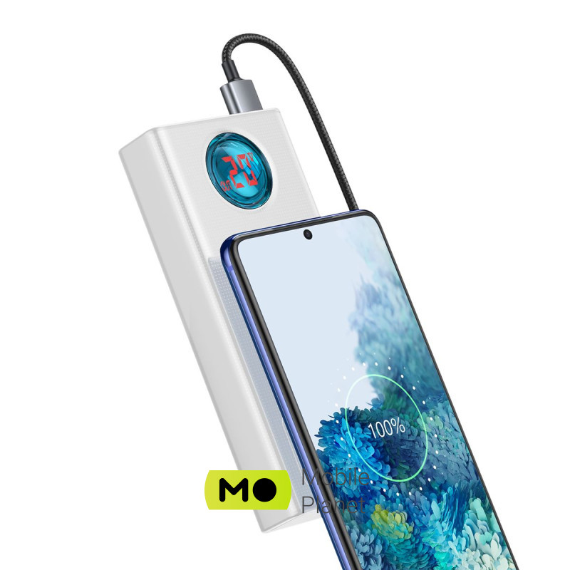Baseus Amblight Digital Display Quick Charge 65W 30000mAh White (PPLG-A02) Бренд: Baseus; Зарядні пристрої: