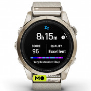 Garmin Epix Pro Gen 2 Sapphire 42mm Soft Gold w. Cream H. Nylon Band (010-02802-20)