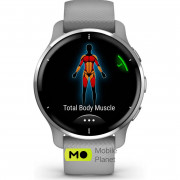 Garmin Venu 2 Plus Silver S. Steel Bezel w. Powder G. Case and S. Band (010-02496-00/10)