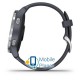 Garmin Venu Silver Stainless Steel Bezel w. Granite Blue and Silicone B. (010-02173-01)