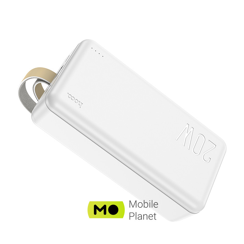 HOCO J87B Tacker PD20W Plus QC3.0 30000mAh White Ємність: 30000mAh / Вихід: USB - 18W (для