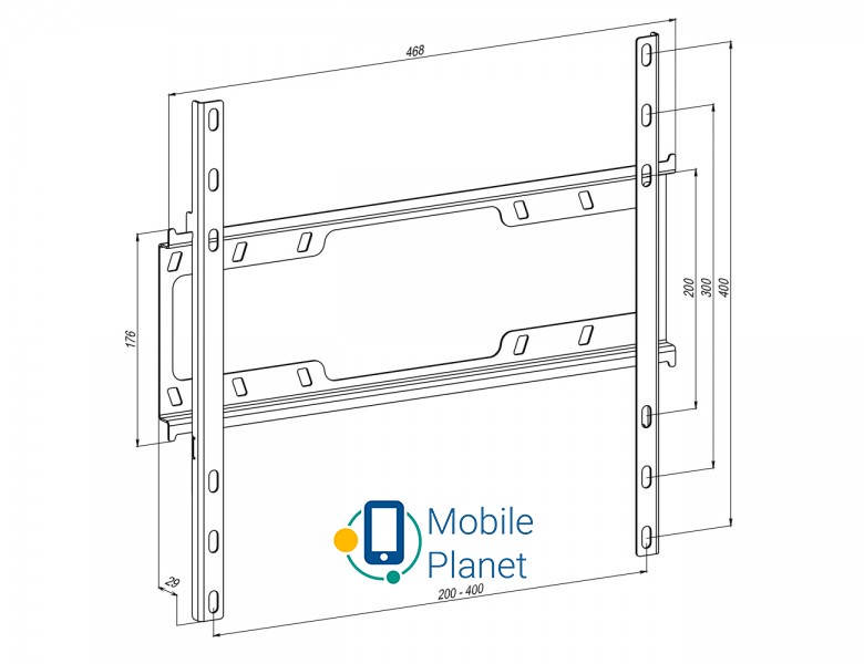 KSL Simpler 48EP Диагональ: 40-55″ / Максимальная