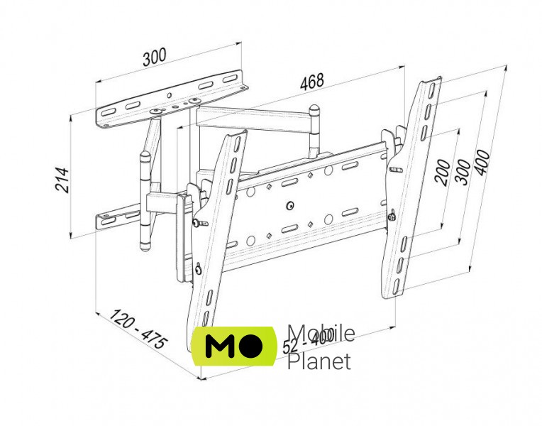 KSL WMO-6246T Тип аксессуара: Кронштейн / Тип