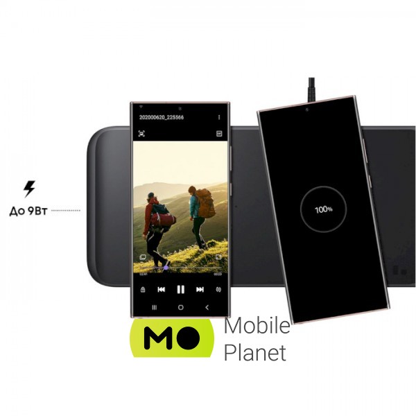 Samsung Wireless charger 3 slots - Trio charger Black (EP-P6300TBRGRU) (UA) Потужність на 1 пристрій: 9 Вт