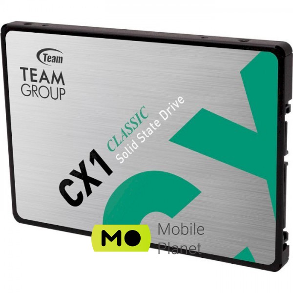 SSD 480GB Team CX1 2.5 SATAIII 3D SLC (T253X5480G0C101) Ёмкость 480 ГБ