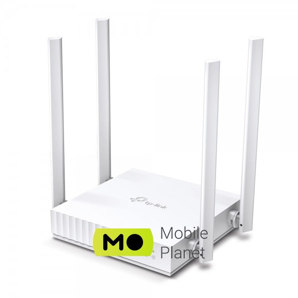 TP-LINK Archer C24 AC750 (UA) Макс. скорость при 2.4 ГГц 300 Мбит/с