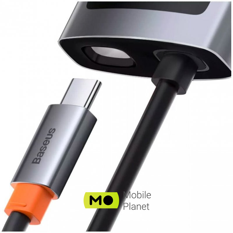USB-Hub Baseus Metal Gleam Series 4-in-1 Multifunctional Docking Station |2USB, HDMI, Type-C, 100W PD| (CAHUB-CY0G) Порт HDMI Є