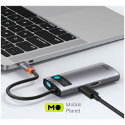 USB-Hub Baseus Metal Gleam Series 4-in-1 Multifunctional Docking Station |2USB, HDMI, Type-C, 100W PD| (CAHUB-CY0G)