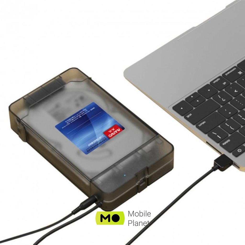 Maiwo K104A USB 3.0 - SATA III, с блоком питания 12В/2А (K10435) (UA) Дополнительно внешний блок питания 220 В