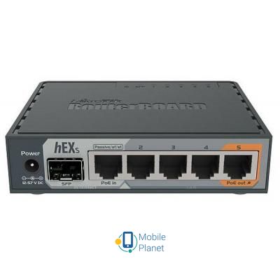 Маршрутизатор Mikrotik hEX S (RB760IGS) Процессор MT7621A