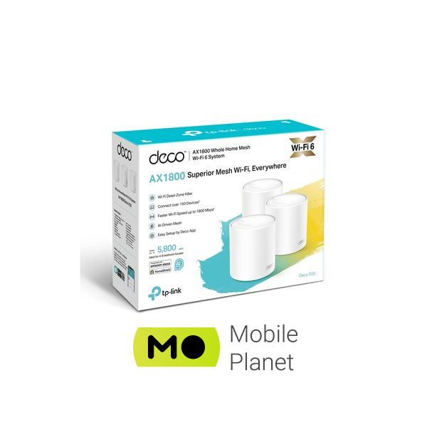 Маршрутизатор TP-Link DECO-X20-3-PACK (UA) Режими роботи: Wi-Fi
