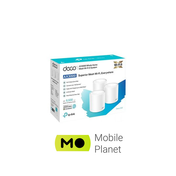 Маршрутизатор TP-Link DECO-X50-3-PACK (UA) Режими роботи: точка доступу;