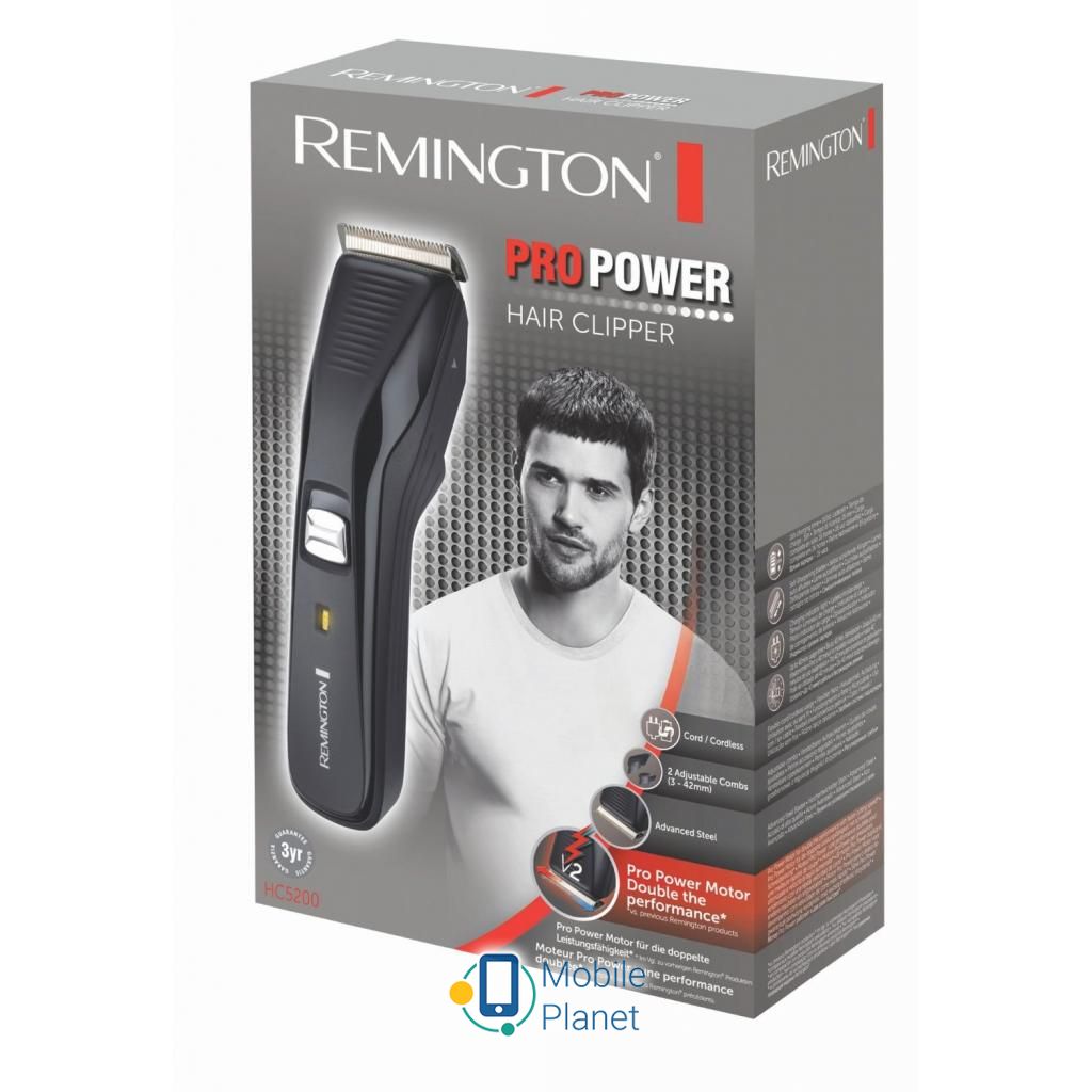 Машинка для стрижки Remington HC5200 (UA) Питание: аккумулятор + сеть;