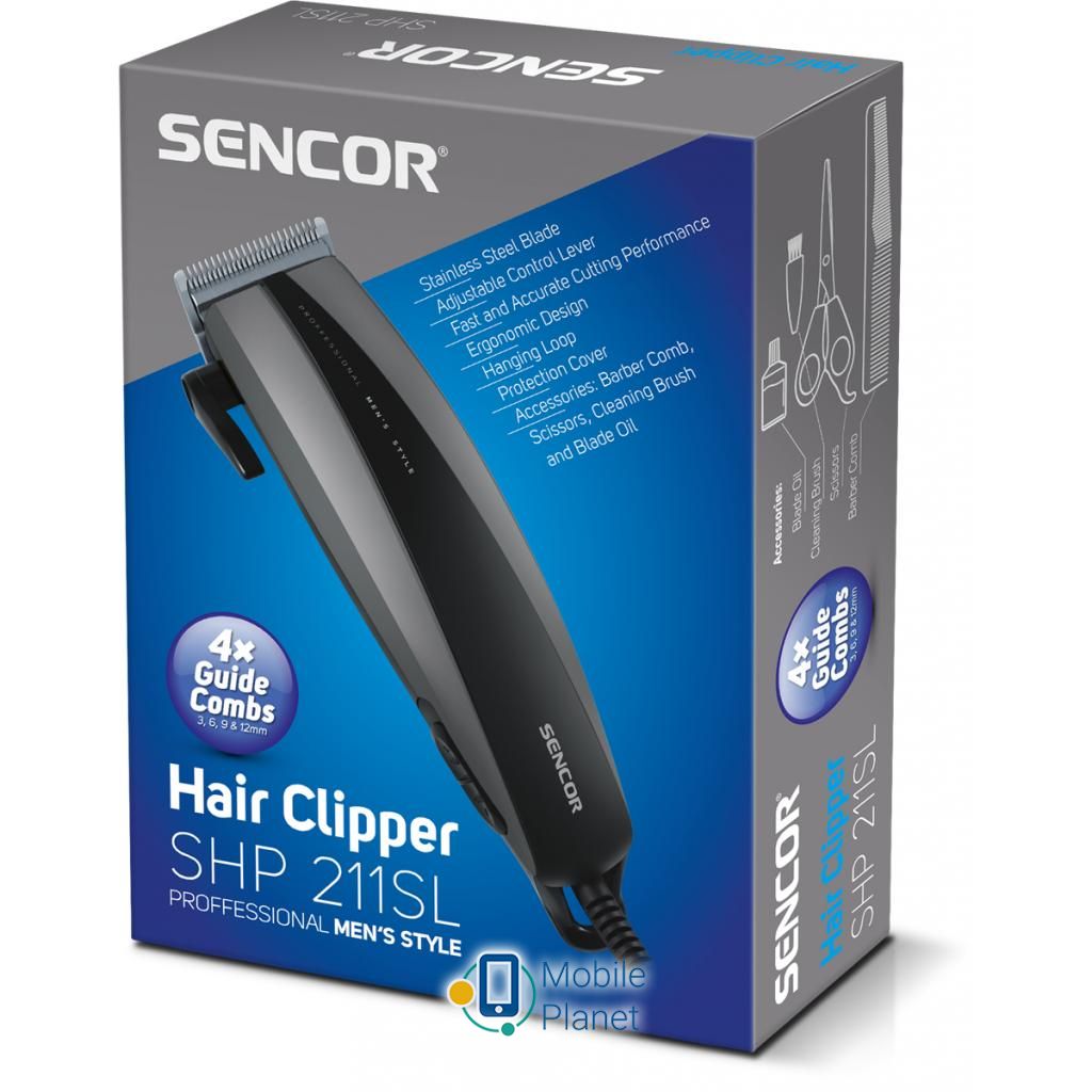 Машинка для стрижки Sencor SHP 211 SL  (UA) Питание: от сети; Длина стрижки: 3
