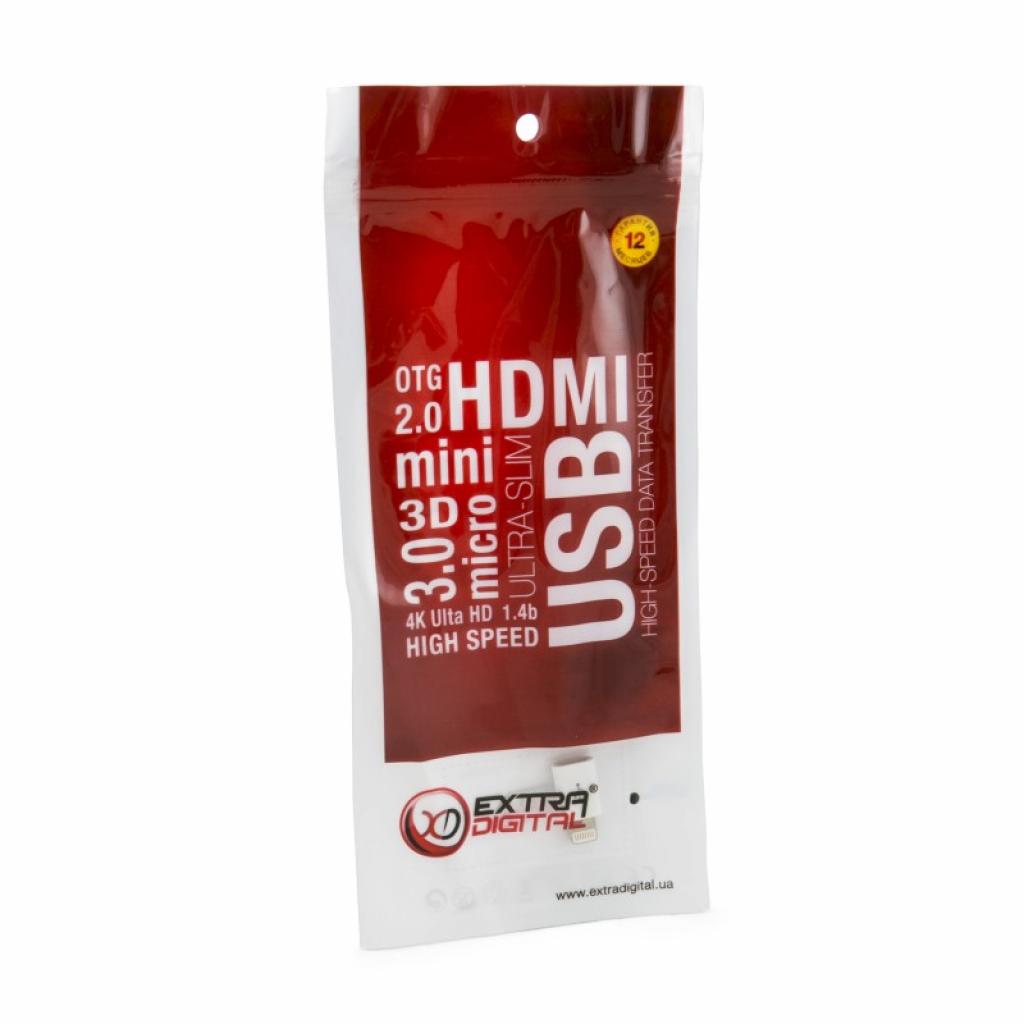 micro USB to Lightning EXTRADIGITAL (KBA1648) (UA) Тип: перехідник; Тип Вхід: micro USB;