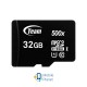 MicroSDHC 32GB UHS-I Class 10 Team Black + SD-adapter (TUSDH32GCL10U03) (UA)