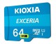 MicroSDXC 64GB UHS-I Class 10 Kioxia Exceria R100MB/s (LMEX1L064GG2) + SD-адаптер (UA)
