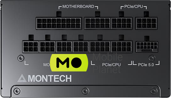 Montech TITAN 1200W 80 Plus Gold (TIS0126) EU Выключен  ЦП 4+4 (8) PIN -код - 2 ПК; PCI -E 2,0 6+2 (8) PIN -штифт - 5 шт; PCI -E 12+4 (16) PIN - 1 ПК; Molex 4 -pin - 4 шт; SATA - 12 шт; EPS12V 20+4 (24) PIN - 1 ПК.