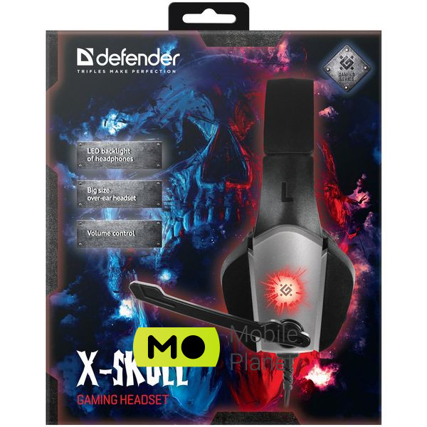 Навушники Defender X-Skull Black-Grey (64585) (UA) Тип пристрою: гарнітура; Тип: